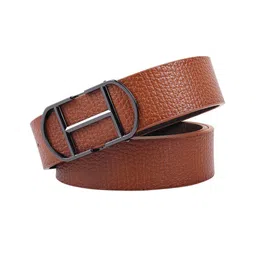Metronaut Men Textured PU Formal Belt image 5