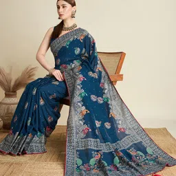 VS MALL Ethnic Motifs Pure Cotton Saree image 4