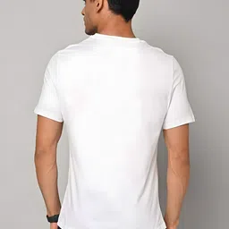 SZN Men White Polyester Solid Tshirts image 2