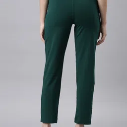 Go Colors Women Solid Regular Fit Mid-Rise Cotrton Trouser image 4