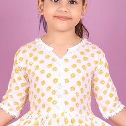 rktm Girls Ethnic Motifs Printed Regular Kurta with Sharara image 2