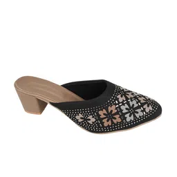Anouk Embellished Party Block Mules image 2
