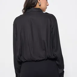 Honey by Pantaloons Women Crop Bomber Jacket image 3