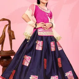 BAESD Girls Ready to Wear Lehenga & Blouse With Dupatta image 4