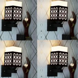 Gojeeva Brown Wood Square Wall Lamps-picture-39