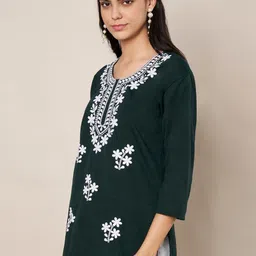 Trend Level Women Woven Design Wool Kurtas image 5