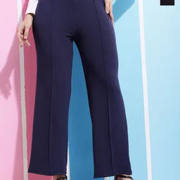 SQew Women Smart High-Rise Easy Wash Trousers-picture-28