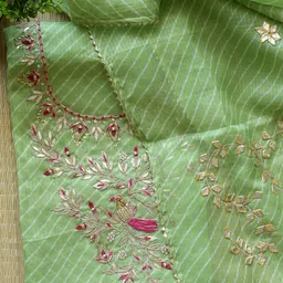 Weaves of Tradition Embroidered Unstitched Dress Material-image-5