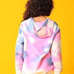 Anthrilo Girls Tie & Dye Printed Pullover Sweatshirt image 4