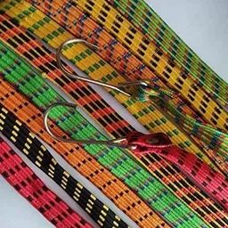 ablue clipper Flat Elastic Rope with Steel Hook | Weatherproof Luggage Rope for Bike , Car Bungee Cord image 2