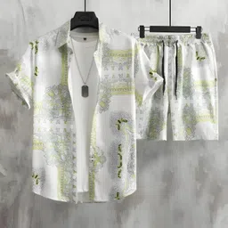 manamrut Shirt Regular Shorts Co-ords Set image 1