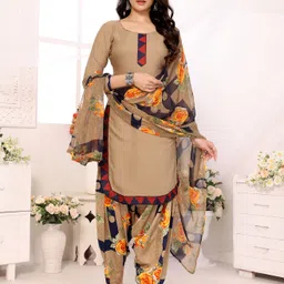 yashika Unstitched Crepe Salwar Suit Material Floral Print image 4