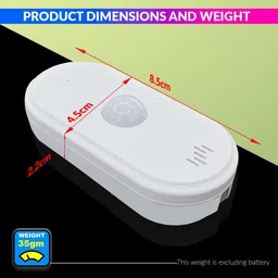 amicismart PIR Motion Sensor, WiFi Wireless Movement Detector Alarm App Compatible Door & Window Door Window Alarm image 5