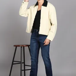 mufti Men Straight Fit Mid Rise Blue Jeans image 3