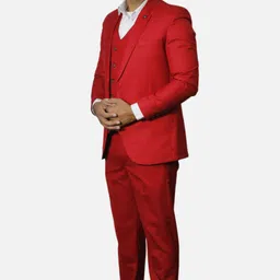 gargian master cut Men Single Breasted Suit Solid Suit image 3