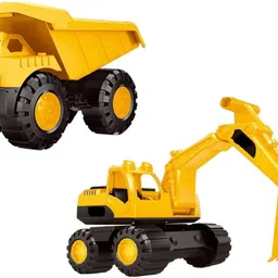 grest Push-Go Automobile Dumper & Excavator Construction Engineering Vehicle Toy-picture-38