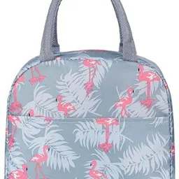 cmc Stylish Tropical Print Lunch Bag Perfect for School, Office & Travel Waterproof Lunch Bag-picture-27