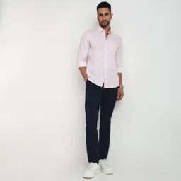 parx Men Slim Fit Printed Cut Away Collar Casual Shirt image 4