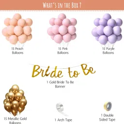 specialyou.in Solid Special You Bride To Be Decoration Items for girls with peach Balloon image 2