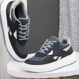 house of common Lightweight Comfort Summer Trendy Premium Stylish Casual Lace up Sneakers For Men-picture-0