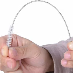 qweezer Stainless Steel Straw Drinking Straw Cleaning Brush Kit , Nylon Bristles image 3