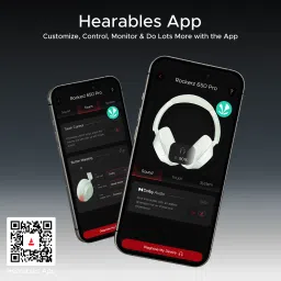 boAt Rockerz 650 Pro Bluetooth Headphone with Mic (80 Hours Playback, Over Ear, Iris Black) image 4