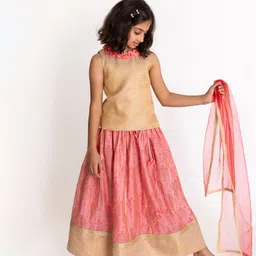 A Little Fable Girls Ready to Wear Lehenga & Blouse With Dupatta image 5