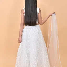 BAESD Girls Printed Ready to Wear Lehenga & Blouse With Dupatta image 3