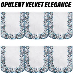 Kuber Industries Set of 2 Grey Blue Single Seater Sofa Slip Covers image 5