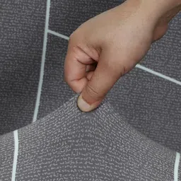 HOUSE OF QUIRK Grey 1-Seater Stretchable Non-Slip Sofa Slipcover image 5