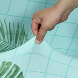 HOUSE OF QUIRK Turquoise Blue Printed 1-Seater Stretchable Non-Slip Sofa Slipcove image 5