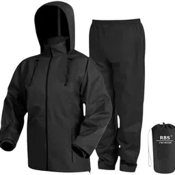 tln Waterproof Raincoat for Men | Lightweight & Durable Rain Jacket with Hood | Windproof & Breathable | Travel-Friendly, Bike & Motorcycle Use | Full-Length Protection image 1