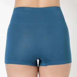 blossom Tummy Shorts for Women - Multi Color Cotton Blend Solid High Rise Everyday Anti-Bacterial, Skin Friendly Regular Fit_Tummy Shorts (Pack of 2) image 3