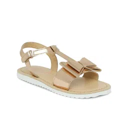 Aria Nica Girls Rose Gold PU Comfort Sandals-picture-32
