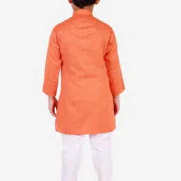 Pro-Ethic STYLE DEVELOPER Boys Orange Kurta with Pyjamas image 4