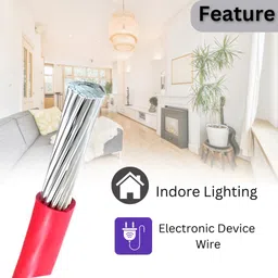 VRINDACAB Aluminum Single Core Wire, 90 Meters, Cable for Home and Domestic Industrial Connection purpose, High Conductivity, Heat-Resistant, Aluminum Service Cable Wire (Red, 1.5mm) image 5