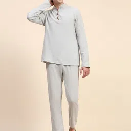 Moda Rapido Men Regular Pure Cotton Kurta with Pyjamas-image-85