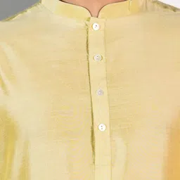 KISAH Mandarin Collar Straight Kurta With Churidar image 2