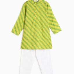 Campana Boys Bandhani Printed Regular Pure Cotton Kurta With Pyjamas-picture-18