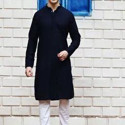 here&now x sanwara Sanwara Geometric Chikankari Embroidered Pure Cotton Kurta With Churidar-picture-36