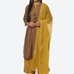 Rangriti Women Printed Kurta with Palazzos & With Dupatta-picture-42