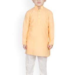 SG YUVRAJ Boys Orange Kurta with Salwar-picture-25