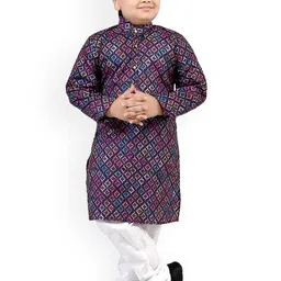 BAESD Boys Printed Regular Kurta with Pyjamas-picture-10