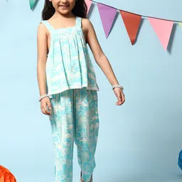 Biba Girls Sleeveless Printed Top with Trousers-picture-24