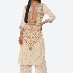 Rangriti Ethnic Motifs Printed Kurta with Palazzos-picture-17