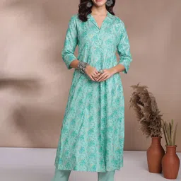 Anouk Women Floral Printed Regular Kurta with Trousers-picture-33