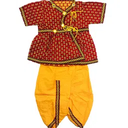 PK HUB Boys Printed Regular Kurta with Dhoti Pants-image-65