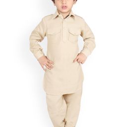 SG YUVRAJ Boys Pure Cotton Pathani Kurta with Pyjamas-picture-47
