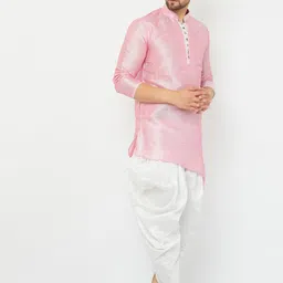 Armaan Ethnic Mandarin Collar Kurta With Dhoti Pants image 5