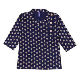 BAESD Boys Paisley Printed Regular Straight Kurta with Dhoti Pants image 4